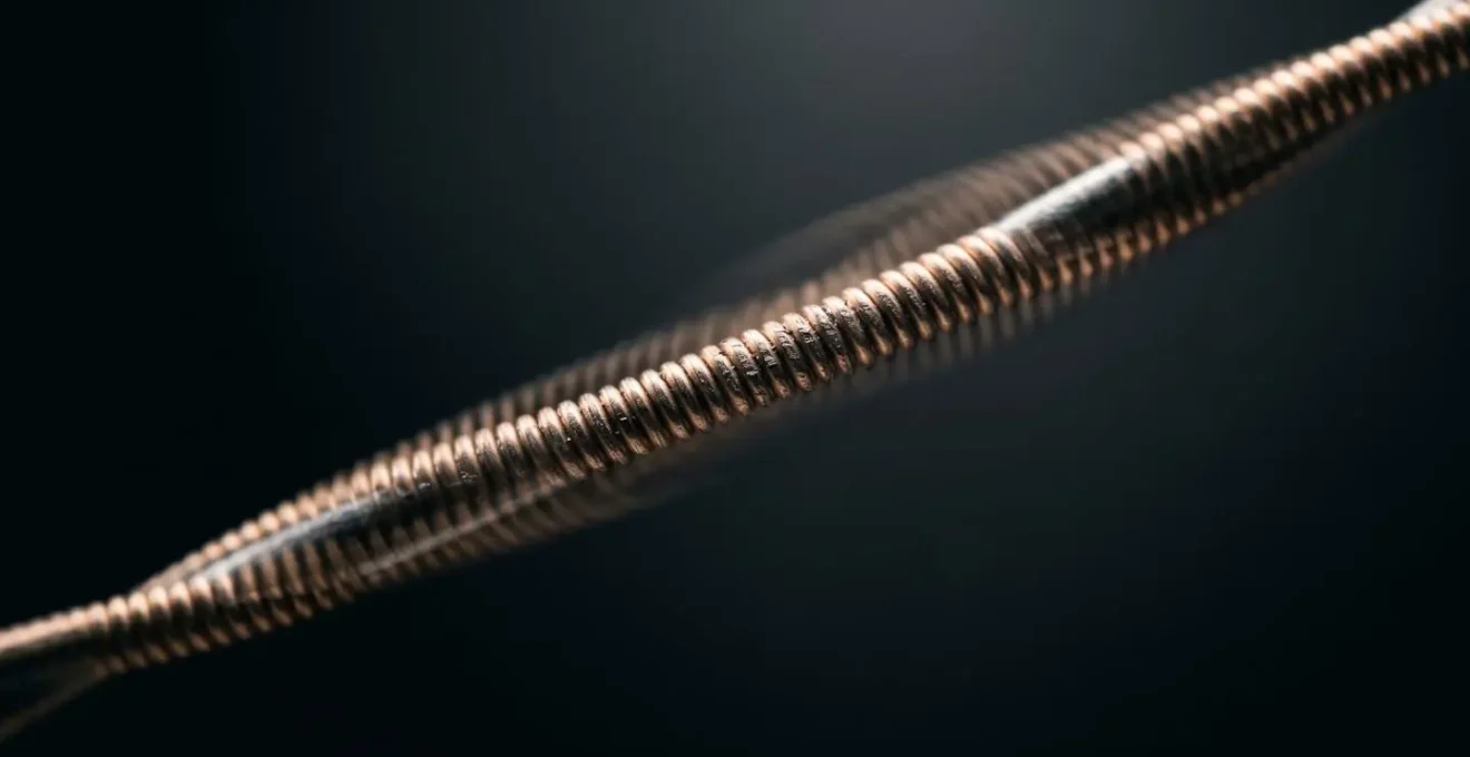 Close-up of acoustic waveforms and textures representing focused listening practice